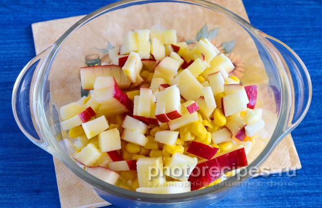 Салат с яблоком рецепты с фото