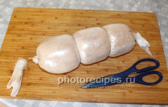 куриная колбаса рецепт фото