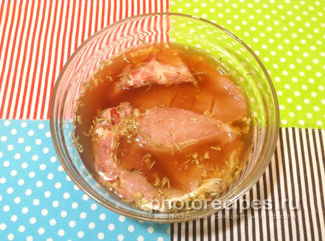 Стейк из свиной корейки рецепт с фото