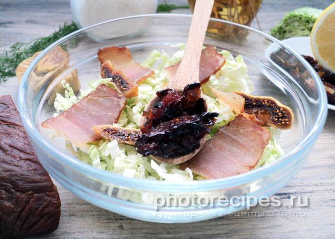 салат с грушей и ветчиной фото рецепт