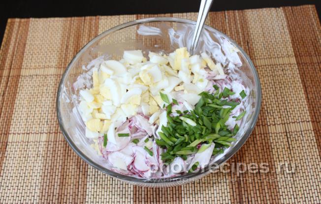 Салат из редиски рецепт с фото