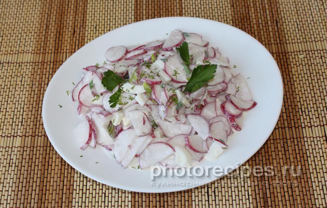 Салат из редиски рецепт с фото