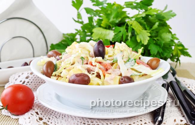Салат из тунца консервированного рецепты с фото