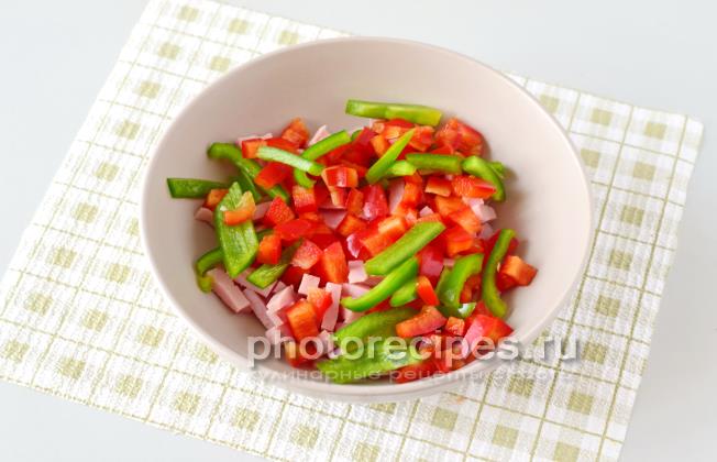 Салат с ветчиной рецепт с фото