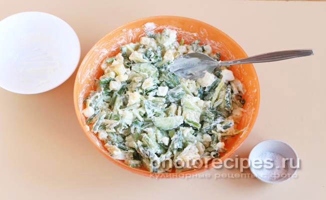 Салат из черемши рецепт с фото