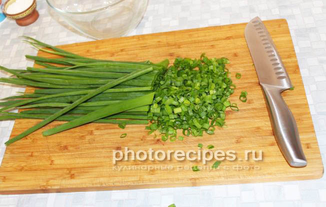 салат яйцо лук зеленый фото