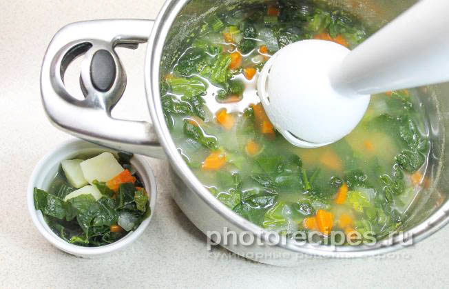 Крем суп из шпината рецепт с фото