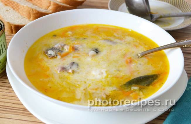 Суп с консервами рецепт с фото