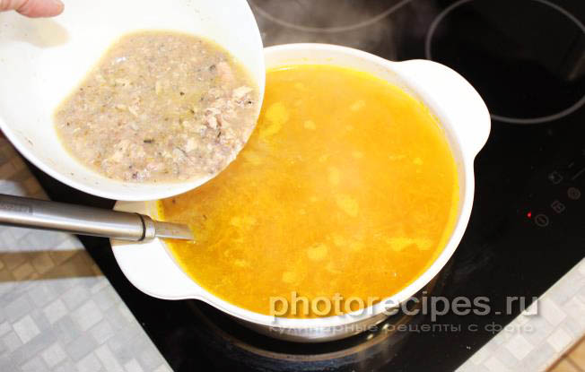 суп с сайрой рецепт с фото