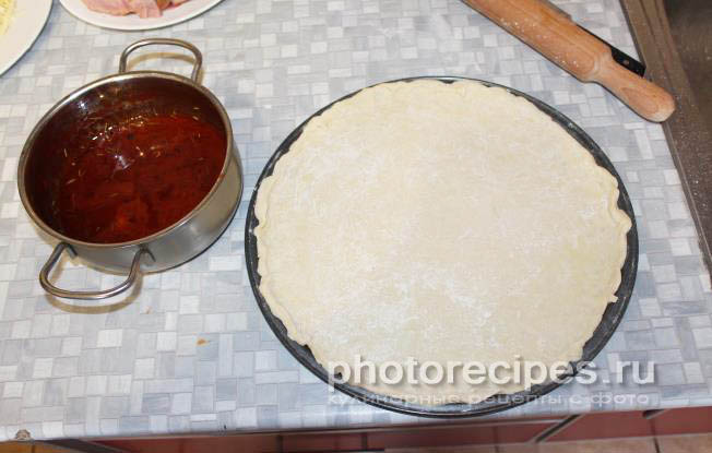 Тесто для пиццы  рецепт с фото