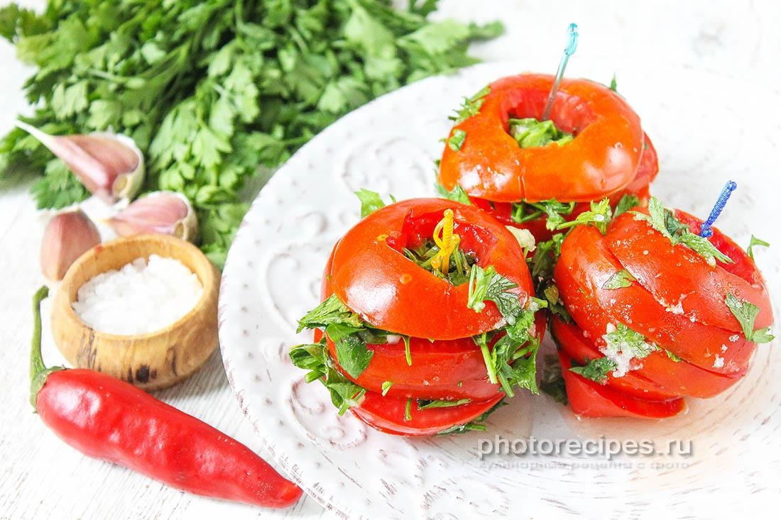 Малосольные помидоры за 30 минут